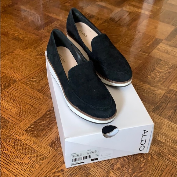 ALDO Nydaedda black suede loafer size 6 - Picture 2 of 3